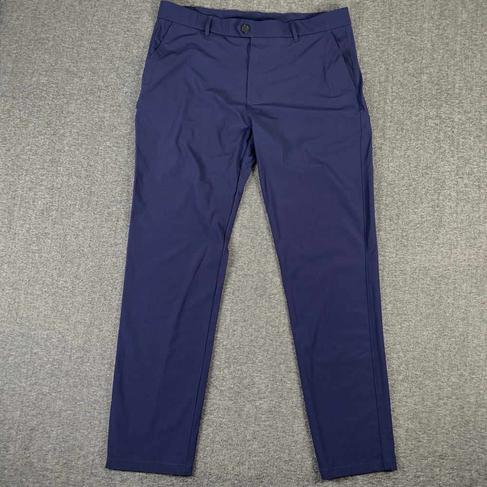 Greyson Pant Men 36x32 Montauk Trouser Shepard Blue Golf Performance